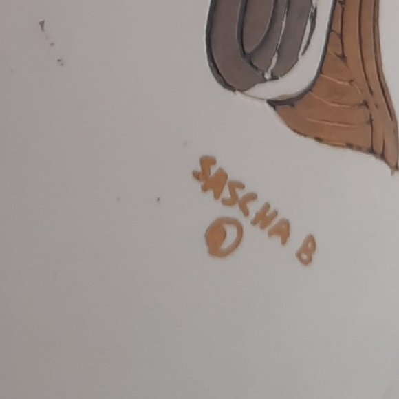 RARE FIND Sascha Brastoff Coffee Carafe gold/silver NW American native motif - Picture 6 of 11